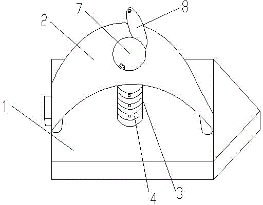 Iron with needle and thread storage bucket