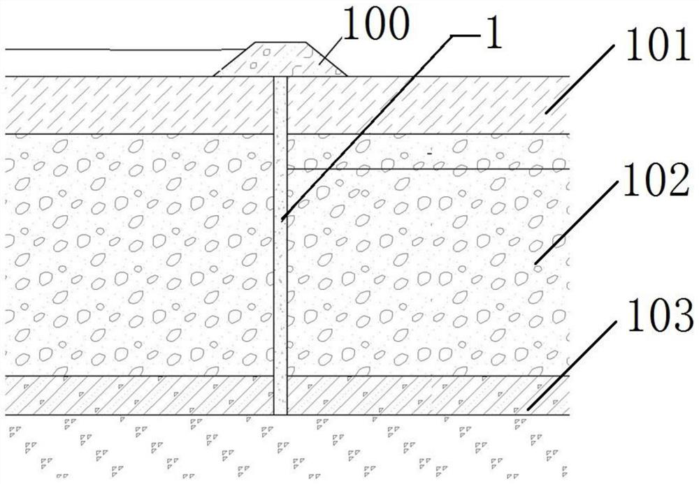 Underground cut-off wall with adjustable combined well gate