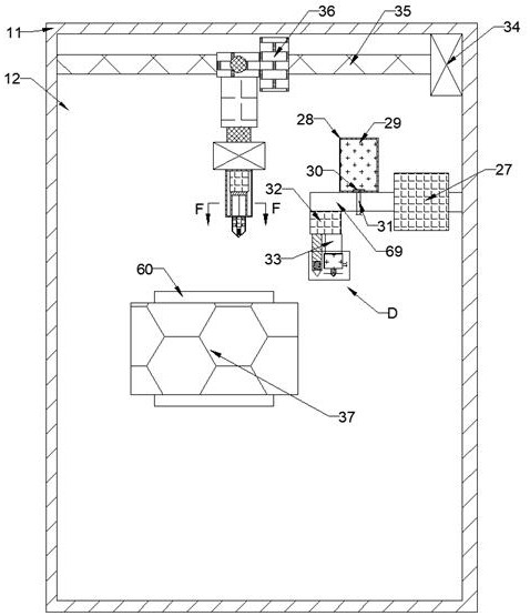 Engraving machine capable of changing size of drill bit according to lines and spraying