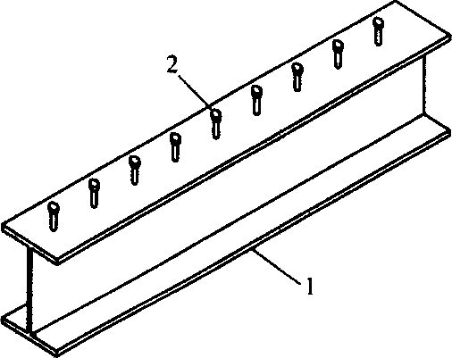 Steel-concrete folding plate combined beam