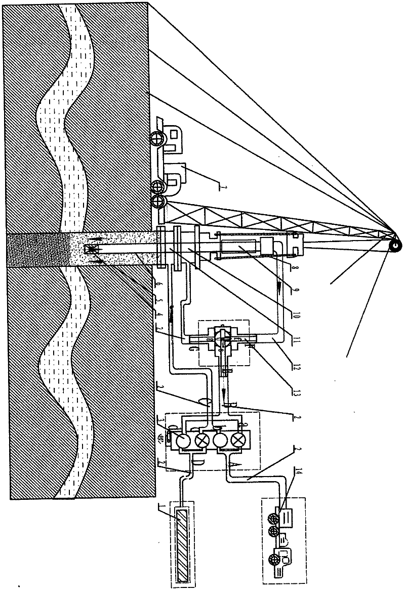 Continuous positive and negative integrated sand washing device for oil well