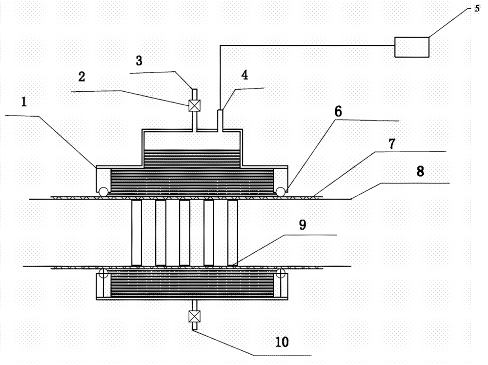 Gumming method of continuous fiber-woven pultrusion tubes