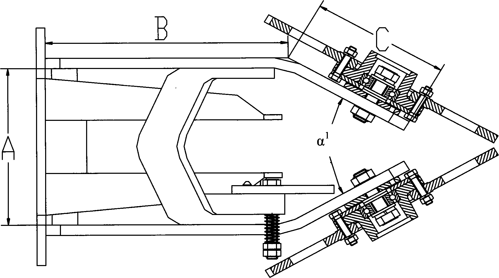 Profiling claw type floating stubble, grass cleaning mechanism