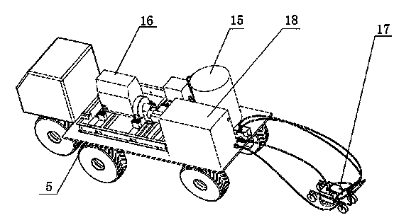 Ultra-high pressure water jet cleaning device for intelligently removing zebra stripes