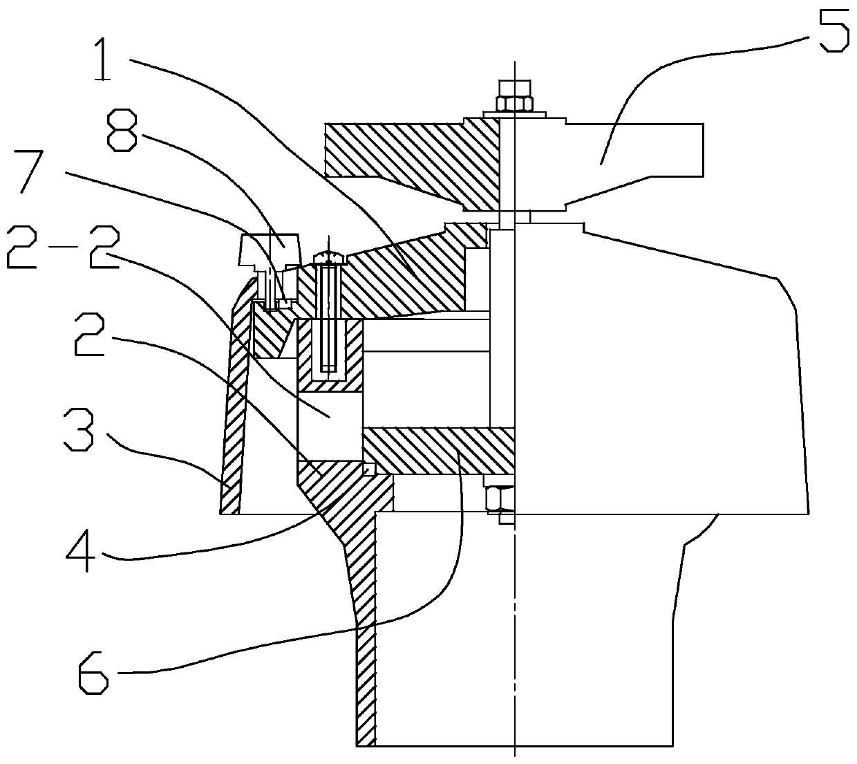 Counter-flow axial energy dissipation valve