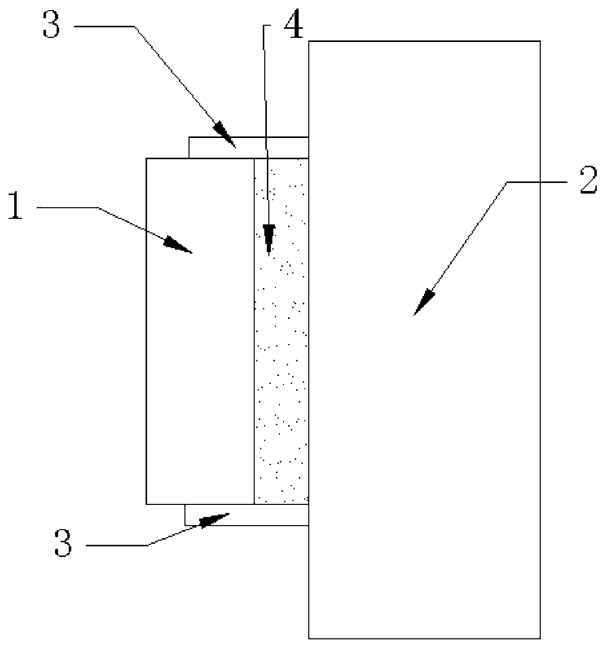 Secondary self-propagating welding method for cathode soft belt and large bus for aluminum electrolysis cell