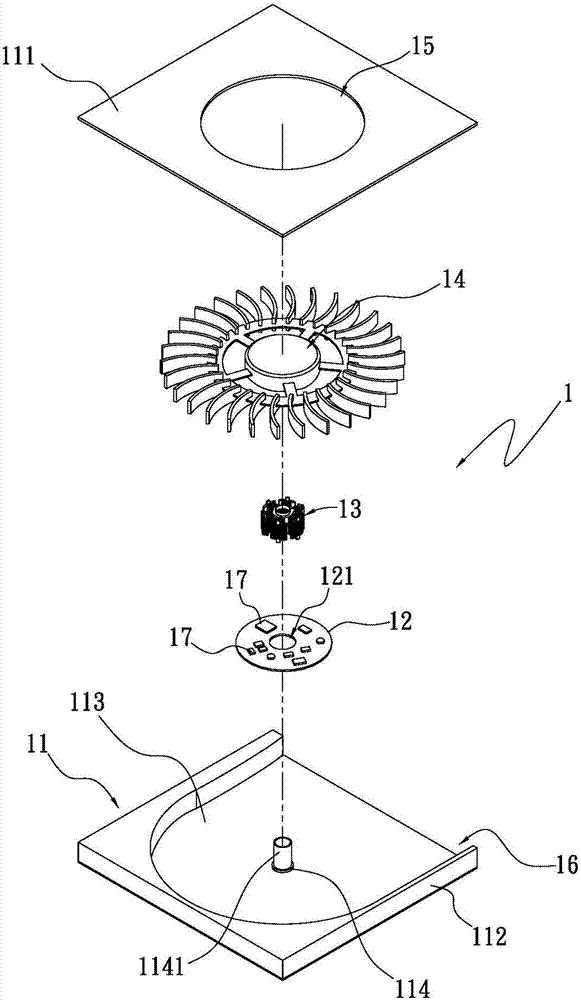 Combined structure of circuit board and fan frame