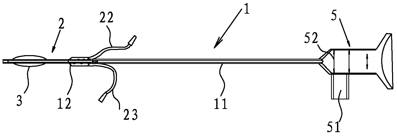 Auditory tube examination and treatment device