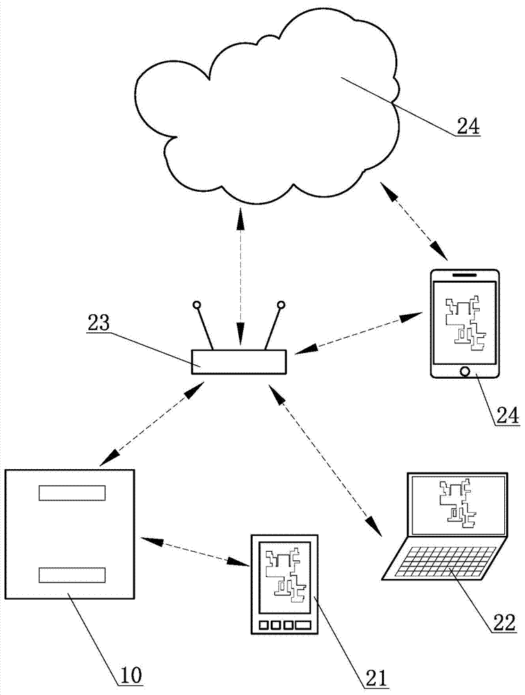 Area cleaning image control method of robot cleaner