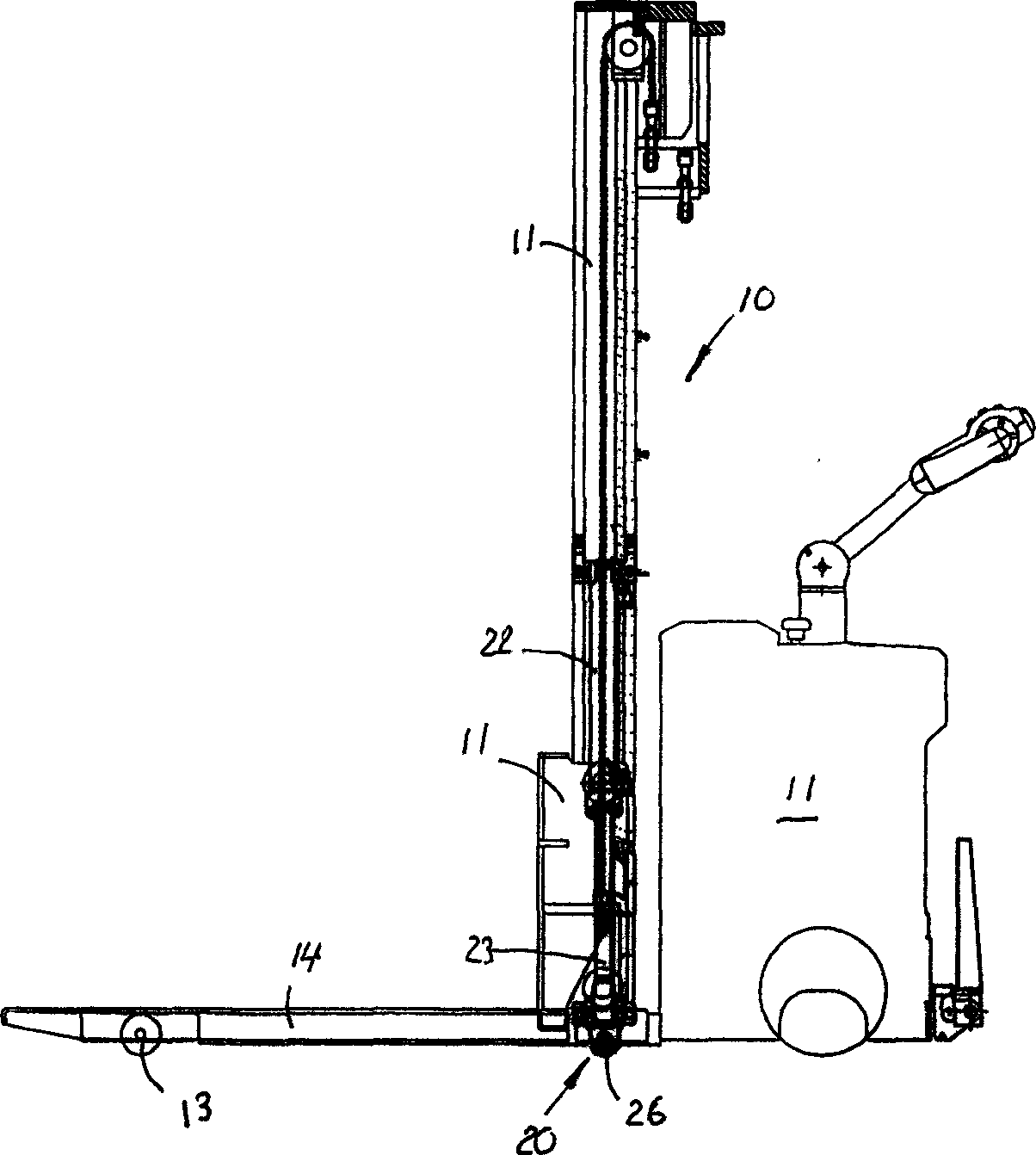 Hydraulic support leg