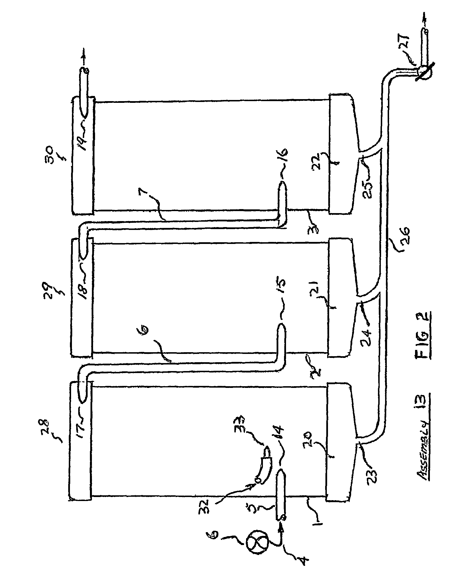 Fluid purification using hydraulic vortex system