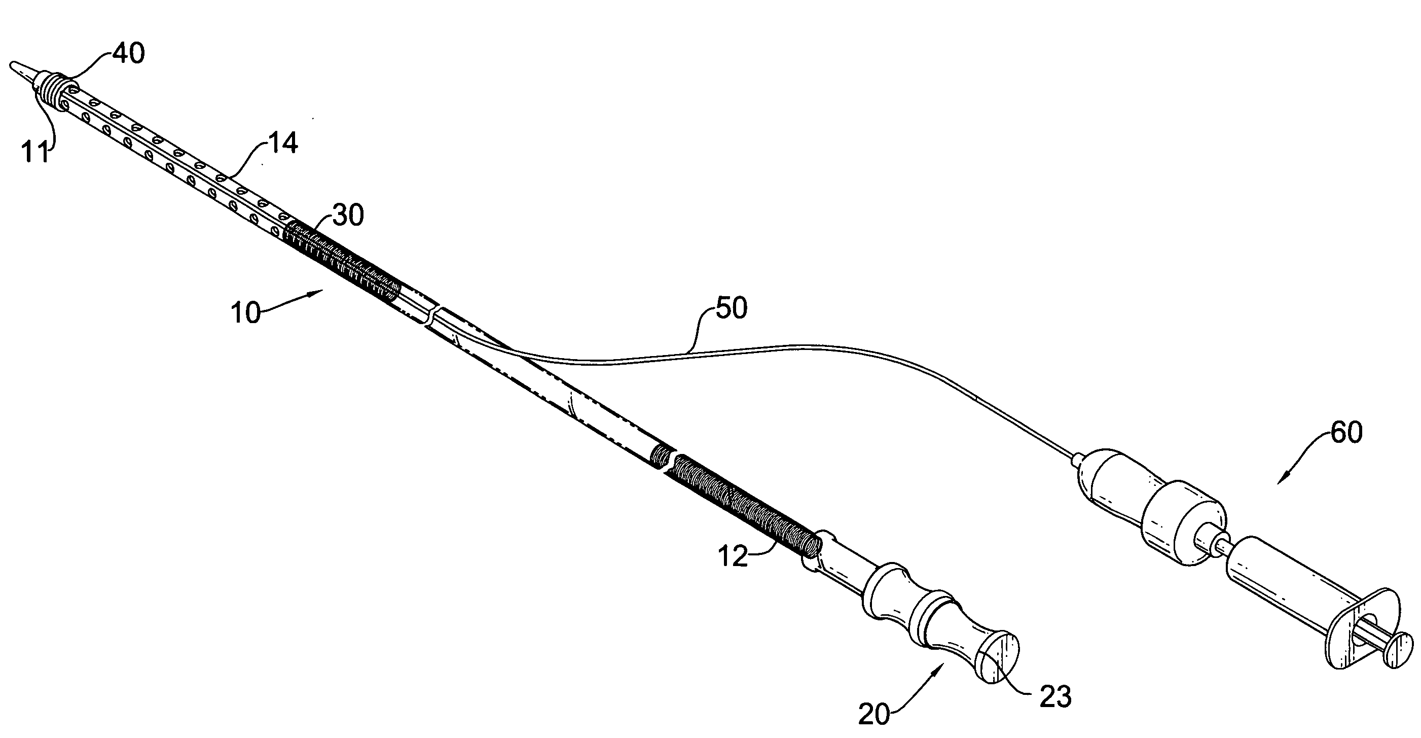 Vascular cannula assembly with an improved structure for confining blood flow