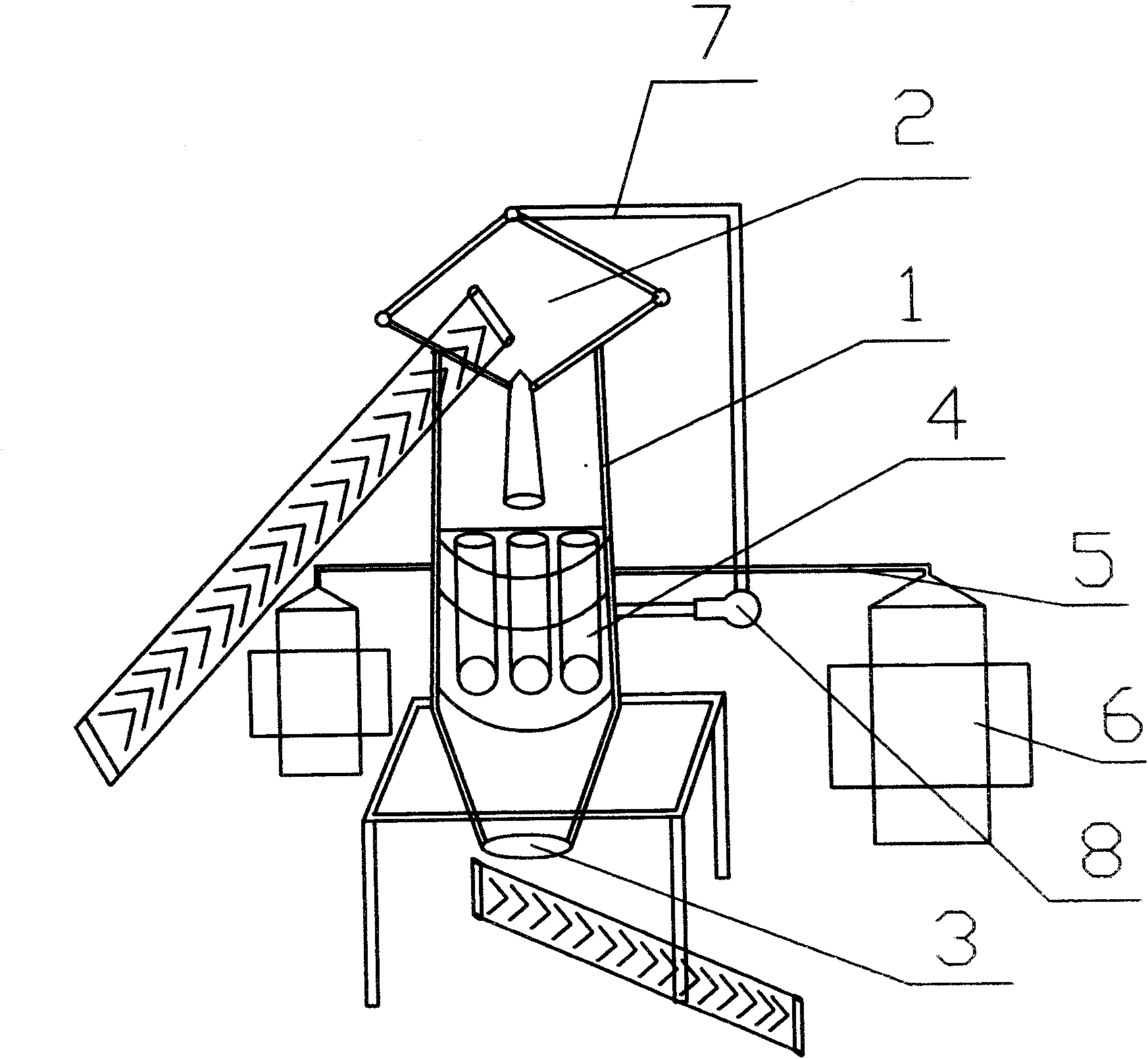 Method and device using coal to directly reduce iron