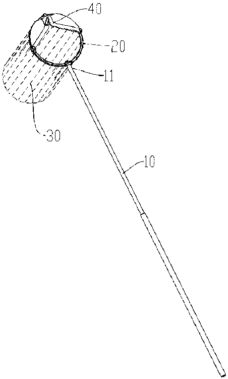 A portable tool for picking fruit from fruit trees