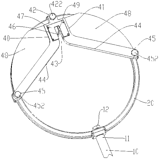 A portable tool for picking fruit from fruit trees