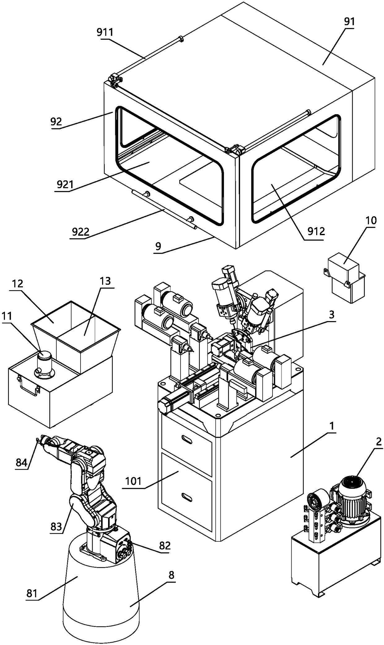 Full-automatic metal working machine