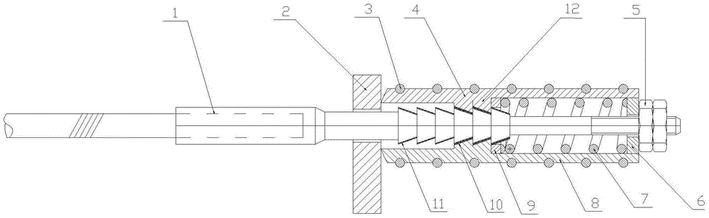 A self-adjusting pretension steel wire rope sling