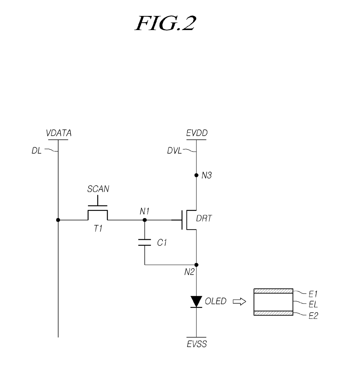 Organic Light-Emitting Display Panel and Organic Light-Emitting Display Device Having Built-In Touchscreen