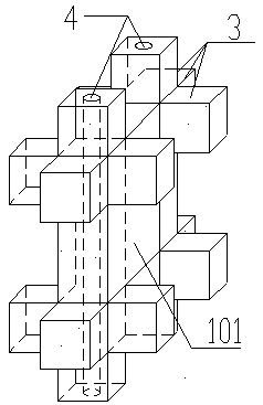 Fabricated concrete gravity dam based on composite structure and construction method of fabricated concrete gravity dam