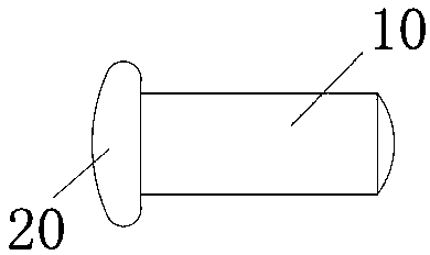 Rivet for coating stainless steel head and manufacturing method of rivet