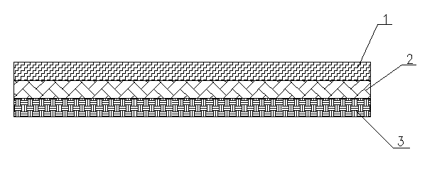 Natural thermal effect composite fabric knitting fabric and knitting method thereof