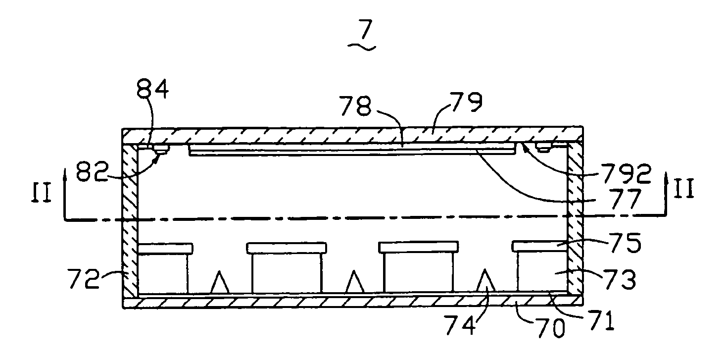 Flat panel display having non-evaporable getter material