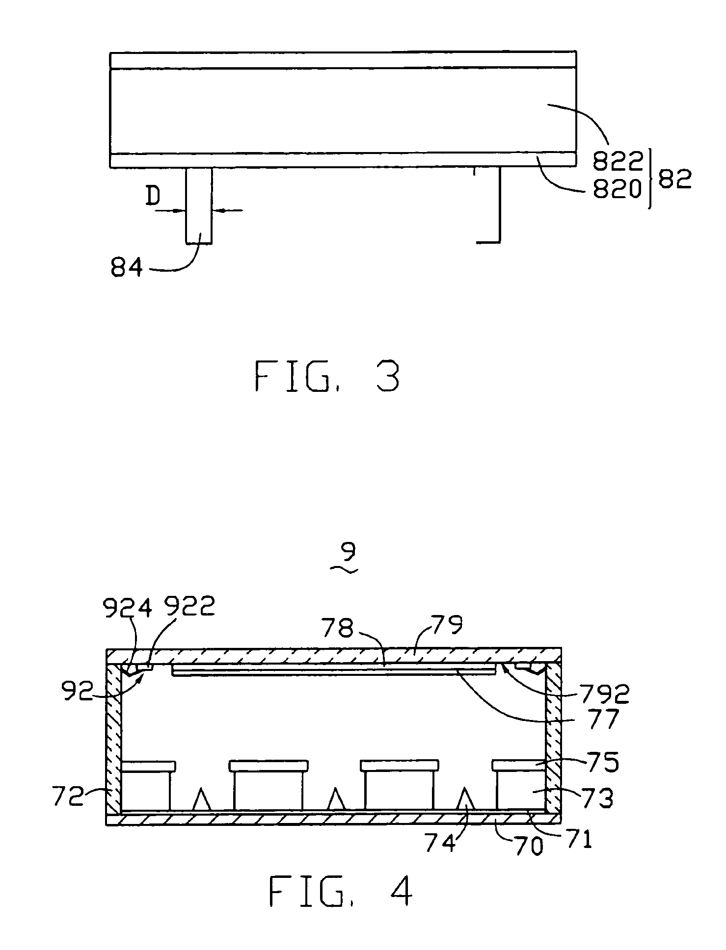 Flat panel display having non-evaporable getter material