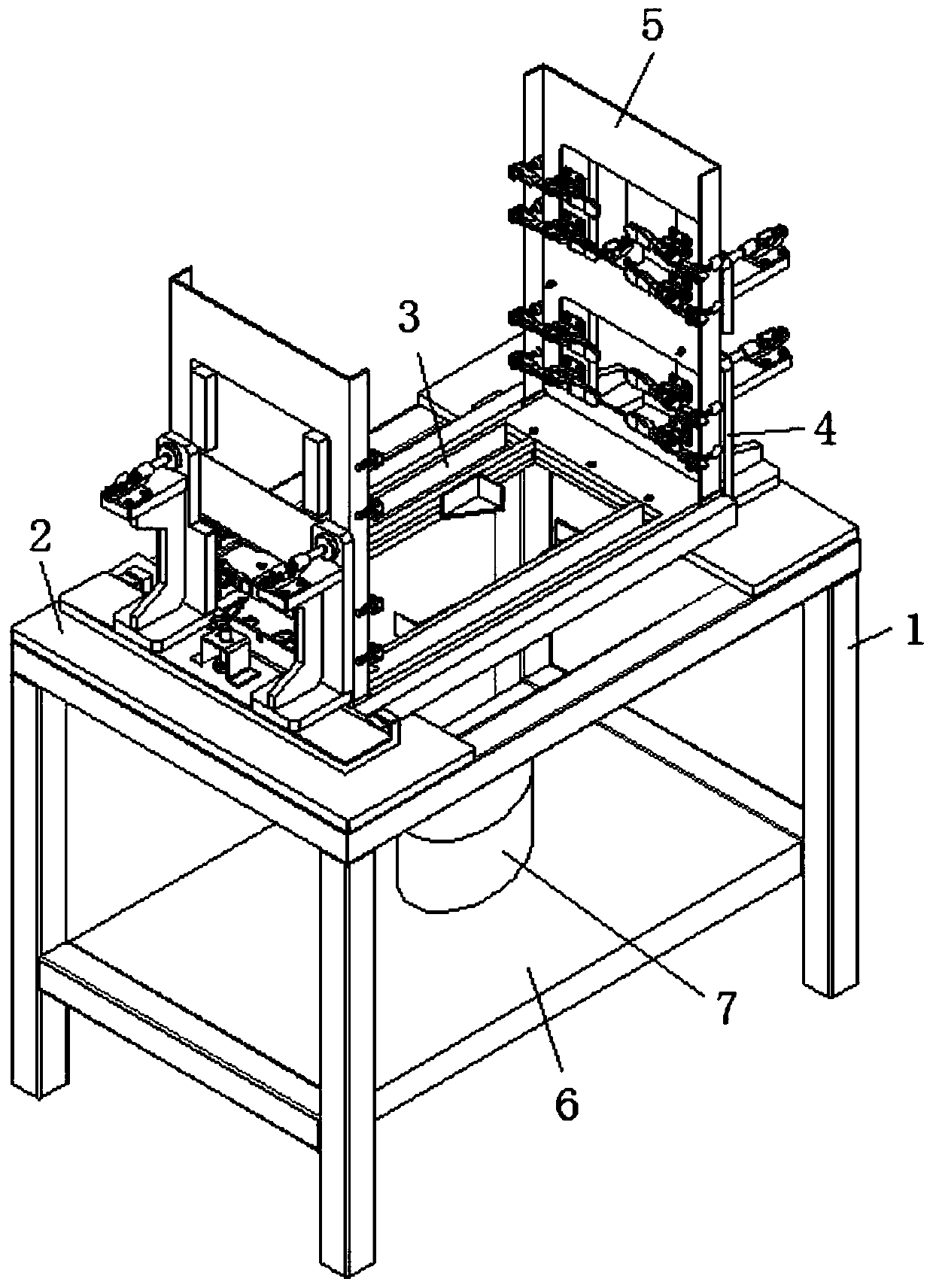 Welding fixture for high-low voltage power distribution cabinet production