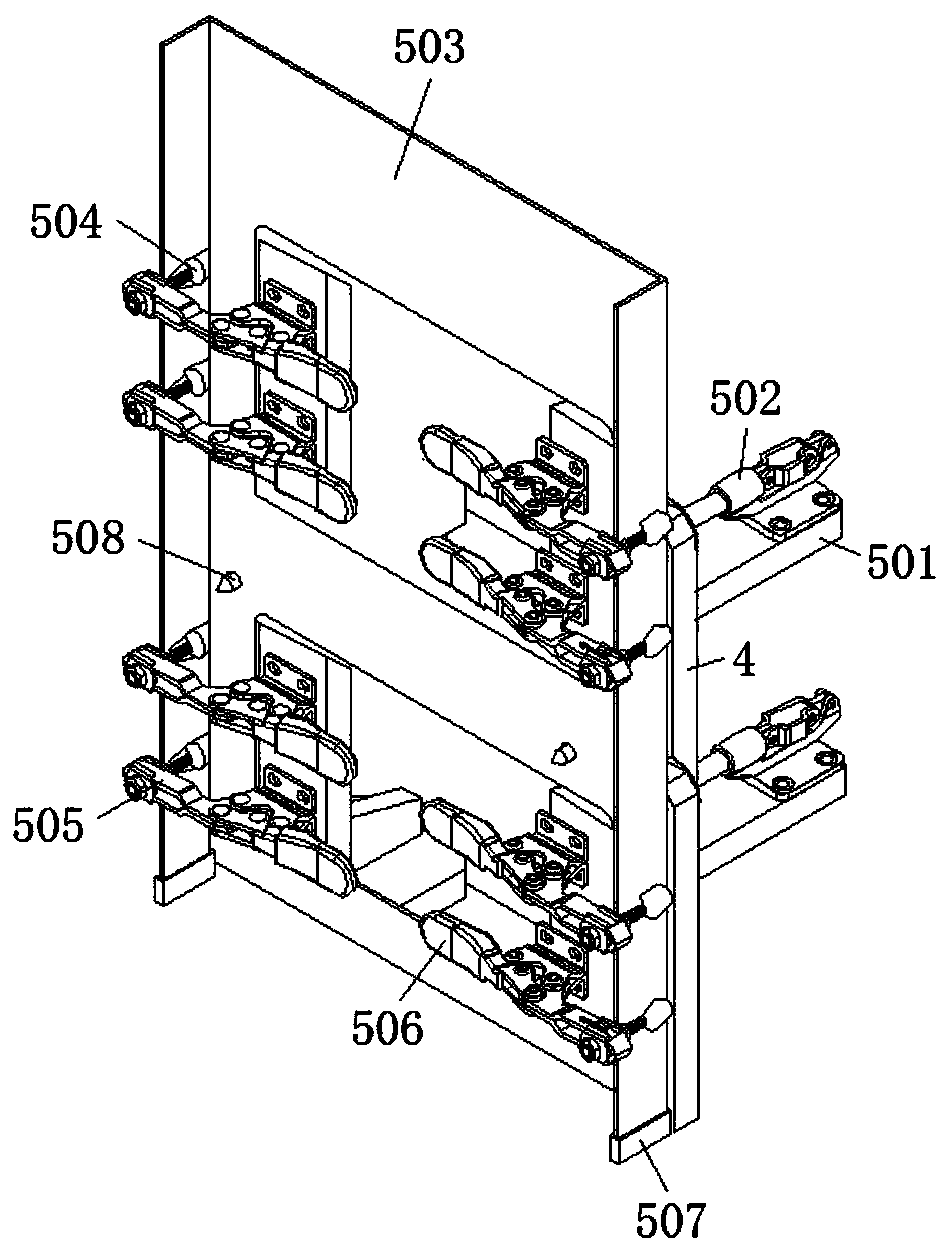 Welding fixture for high-low voltage power distribution cabinet production