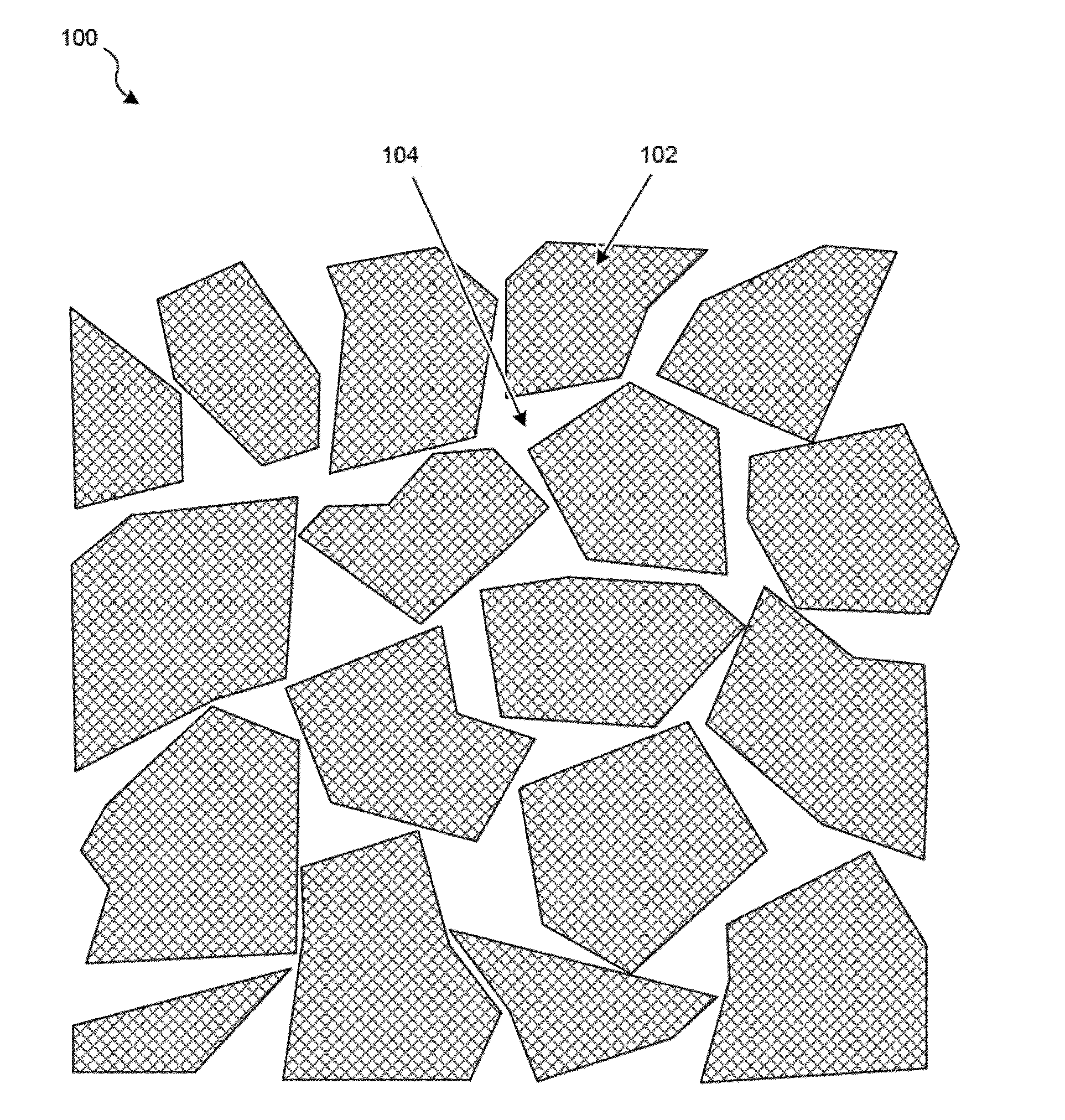 Multi-modal beds of coking material