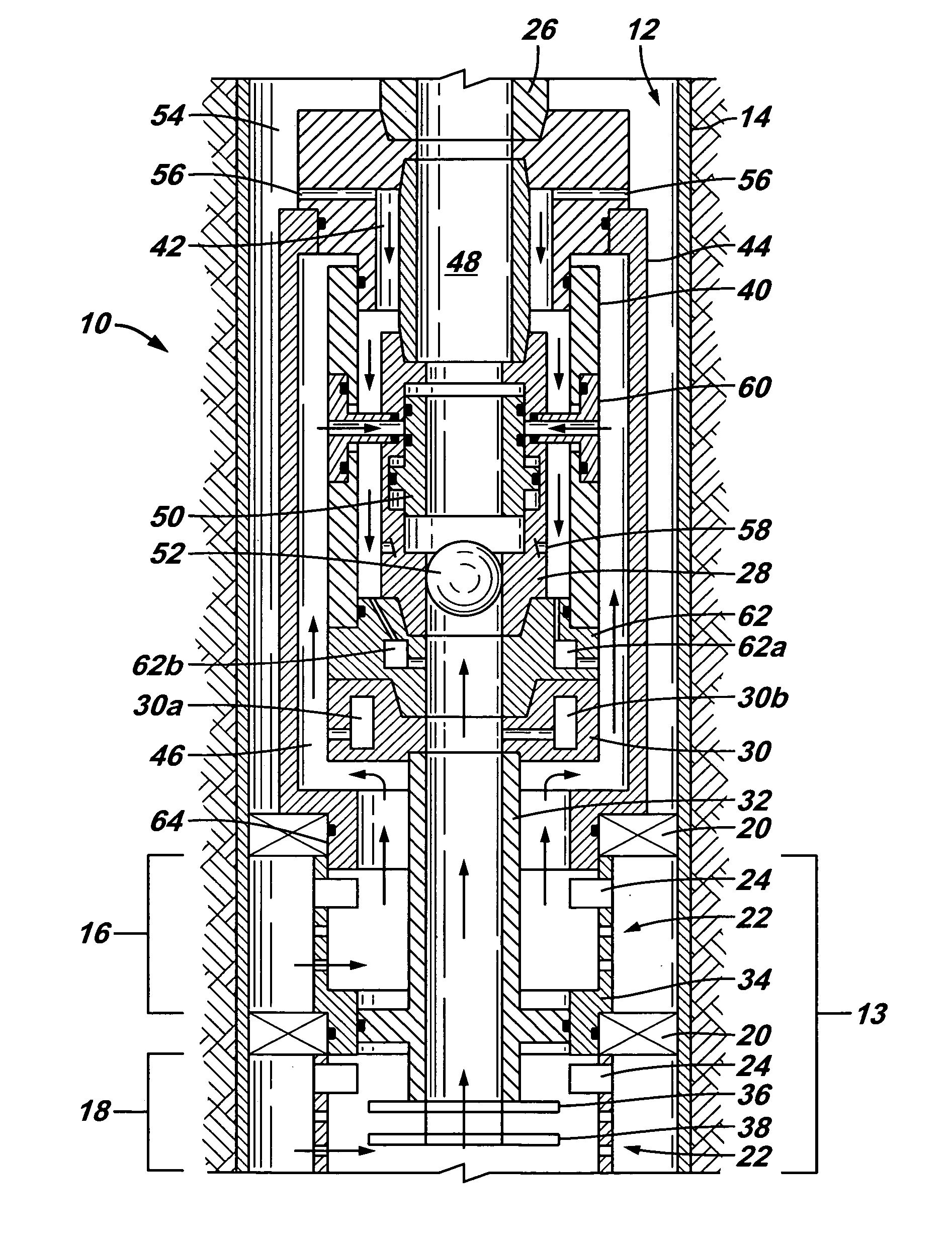 Multiple zone testing system