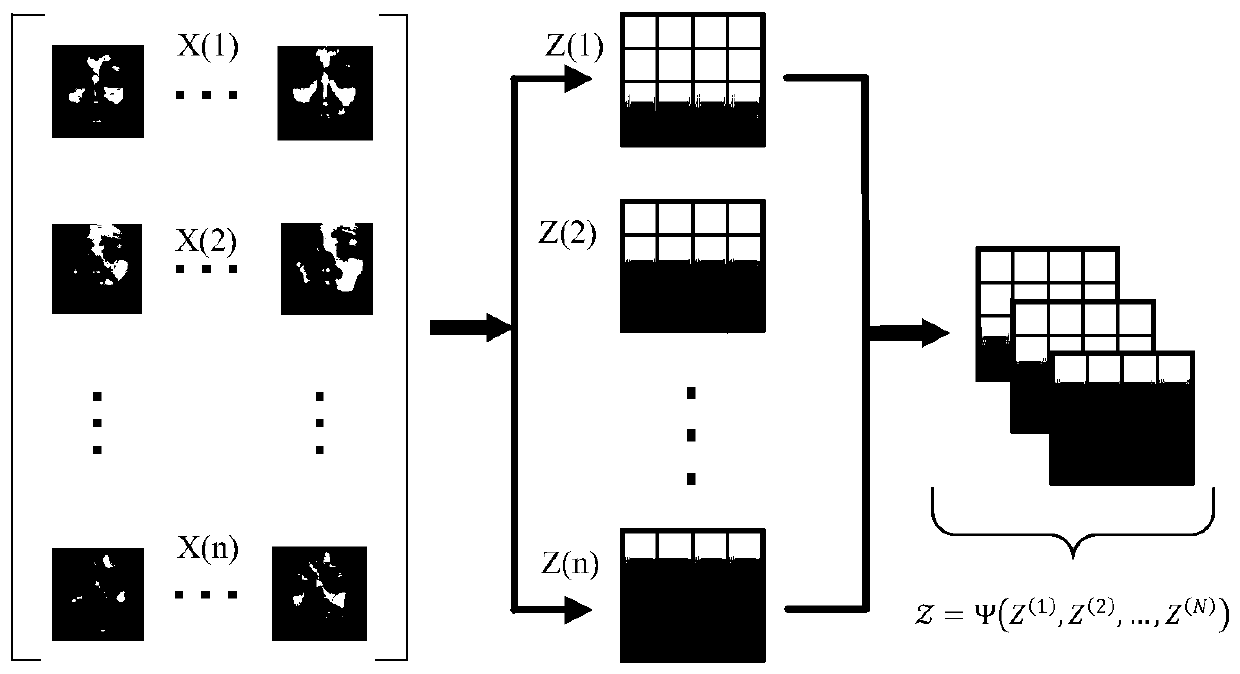 Multi-sample facial expression recognition method based on low-rank tensor decomposition