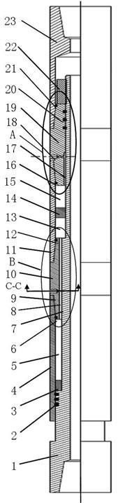 Shock absorber for drilling tool in oil-gas drilling