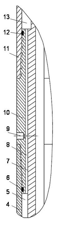 Shock absorber for drilling tool in oil-gas drilling