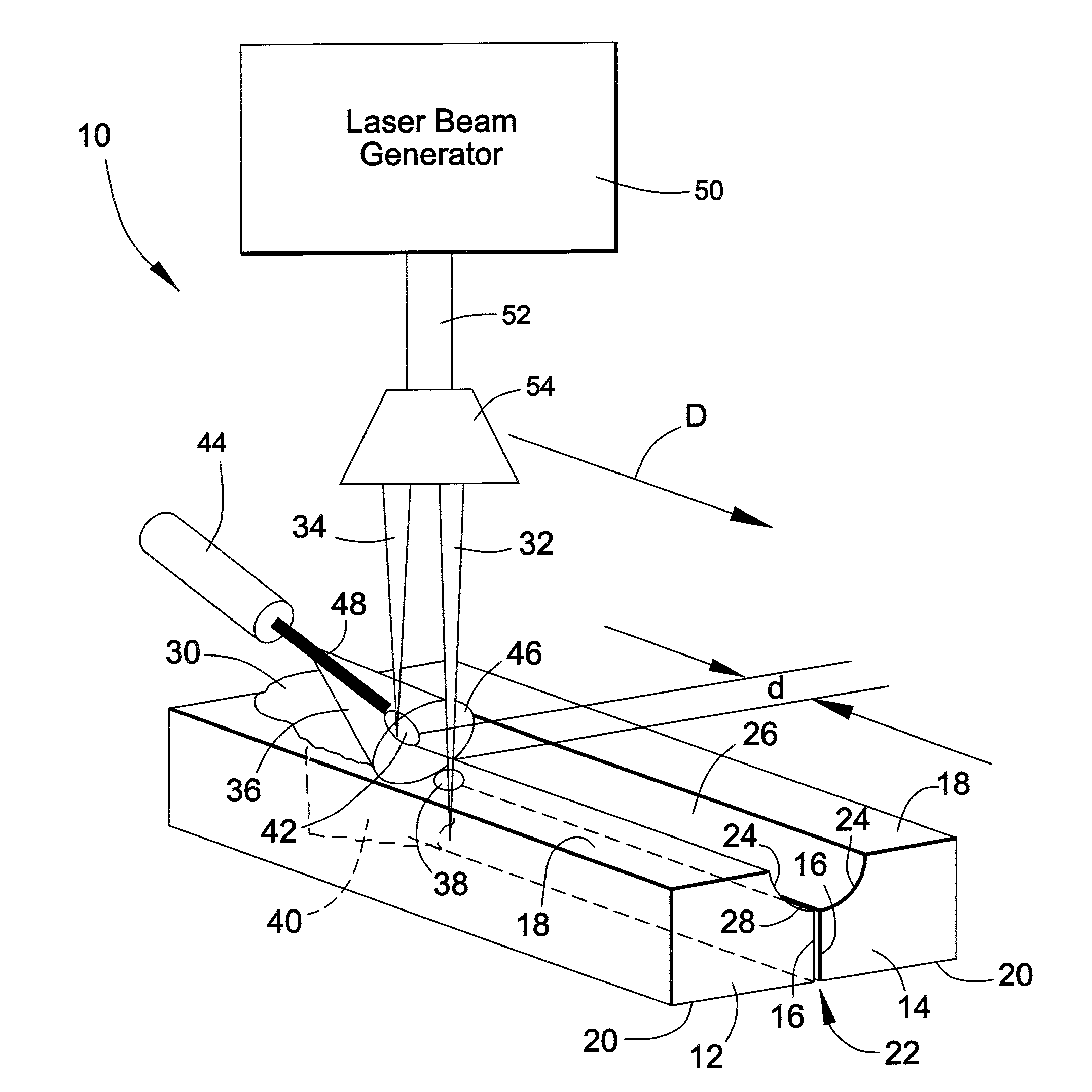 Hybrid laser arc welding process and apparatus