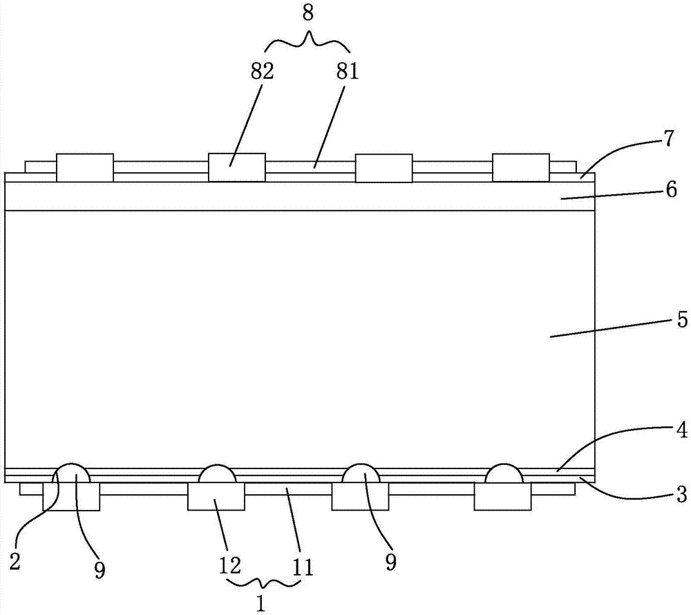 P-type PERC double-faced solar cell employing laser marking alignment and preparation method thereof