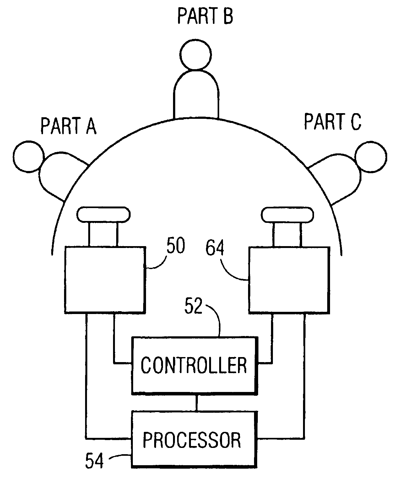 Conferencing system and method for the automatic determination of preset positions corresponding to participants in video-mediated communications