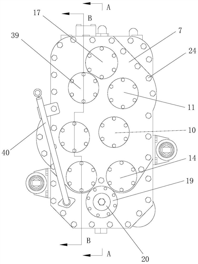 Multi-gear adjustable gearbox