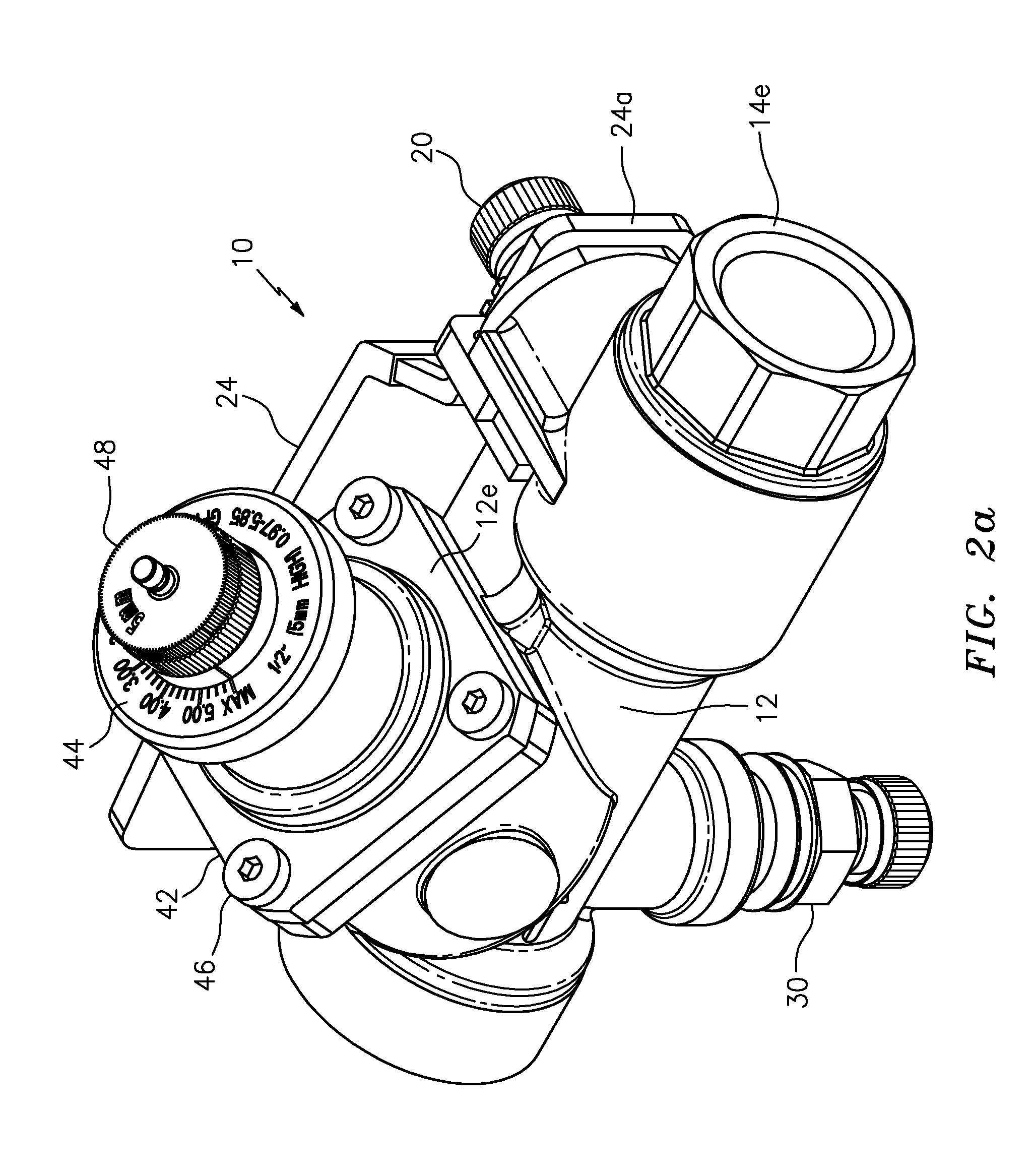 Flow rate scale field calibration for balancing valve