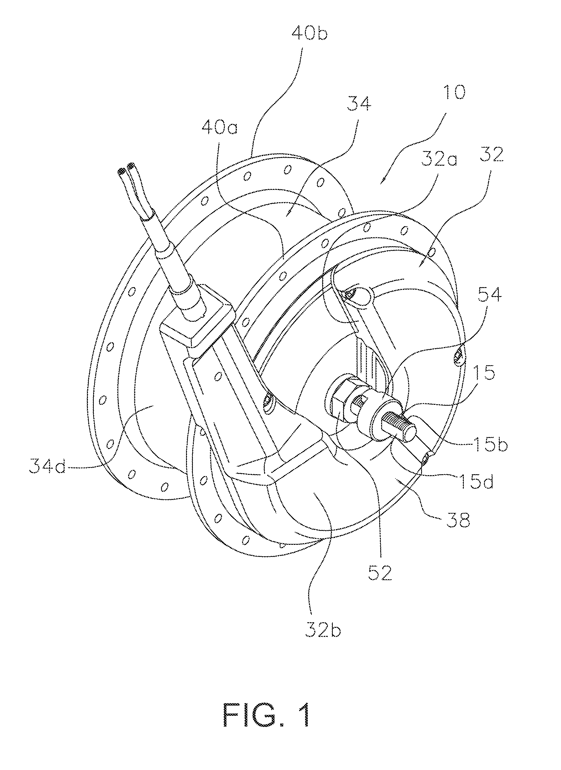 Internal motorized bicycle hub