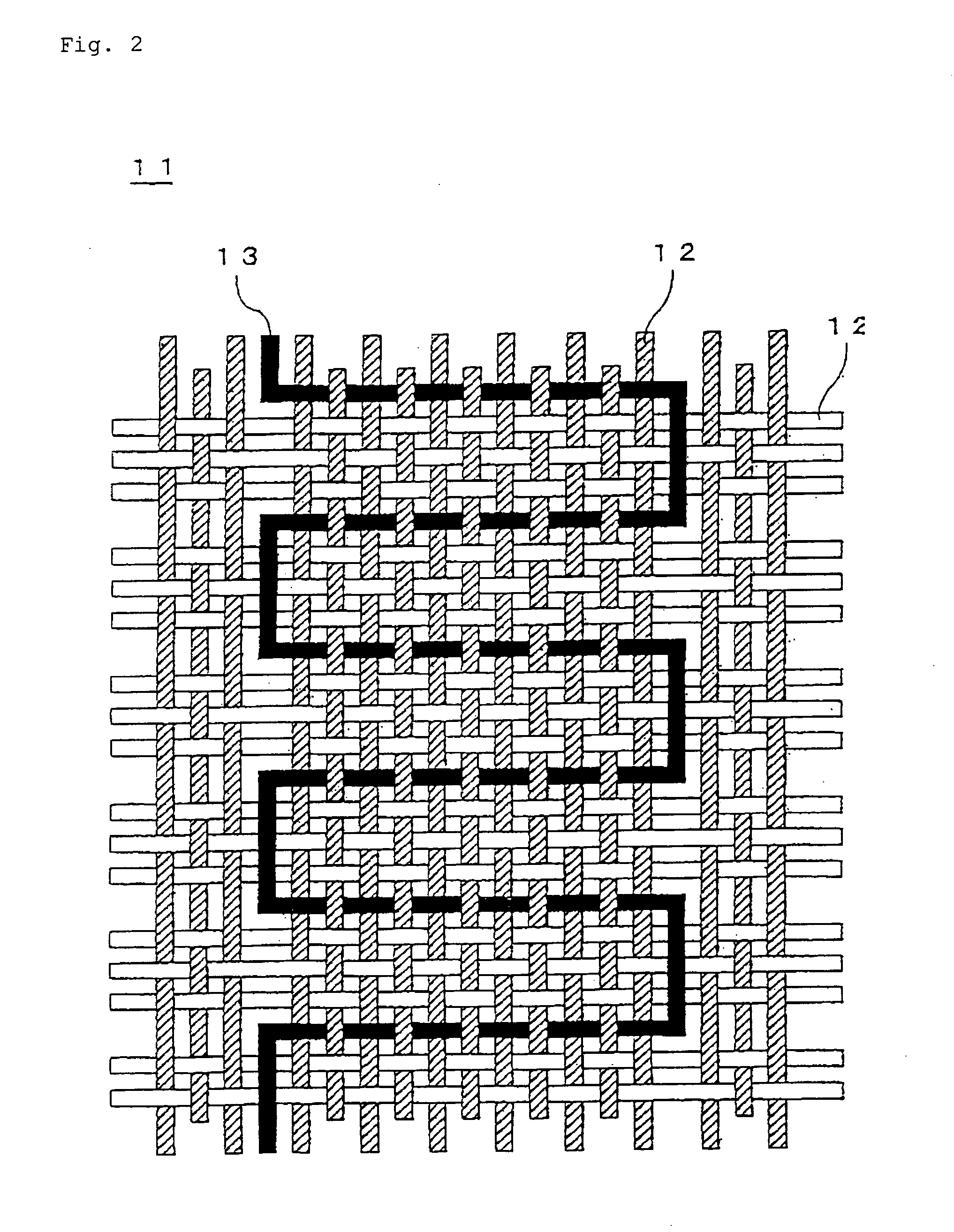 Woven or knitted fabric, diaphragm for speaker, and speaker