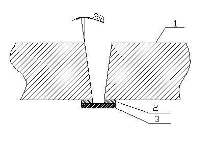 Thick metal plate back gouging-free welding groove technology and machining process