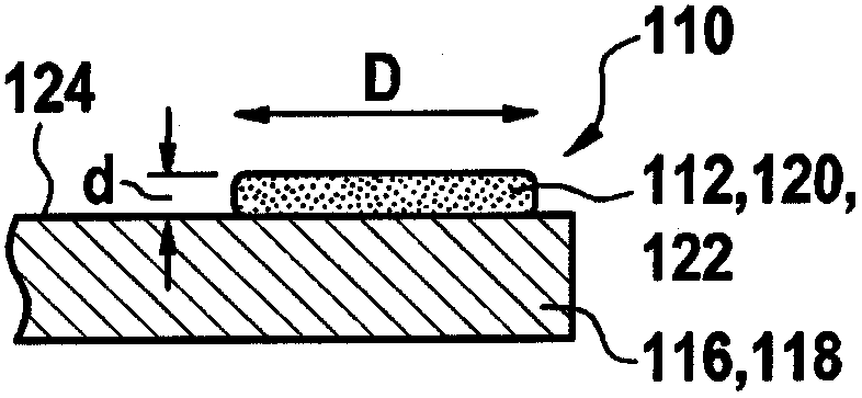 Structured electrode for ceramic sensor elements