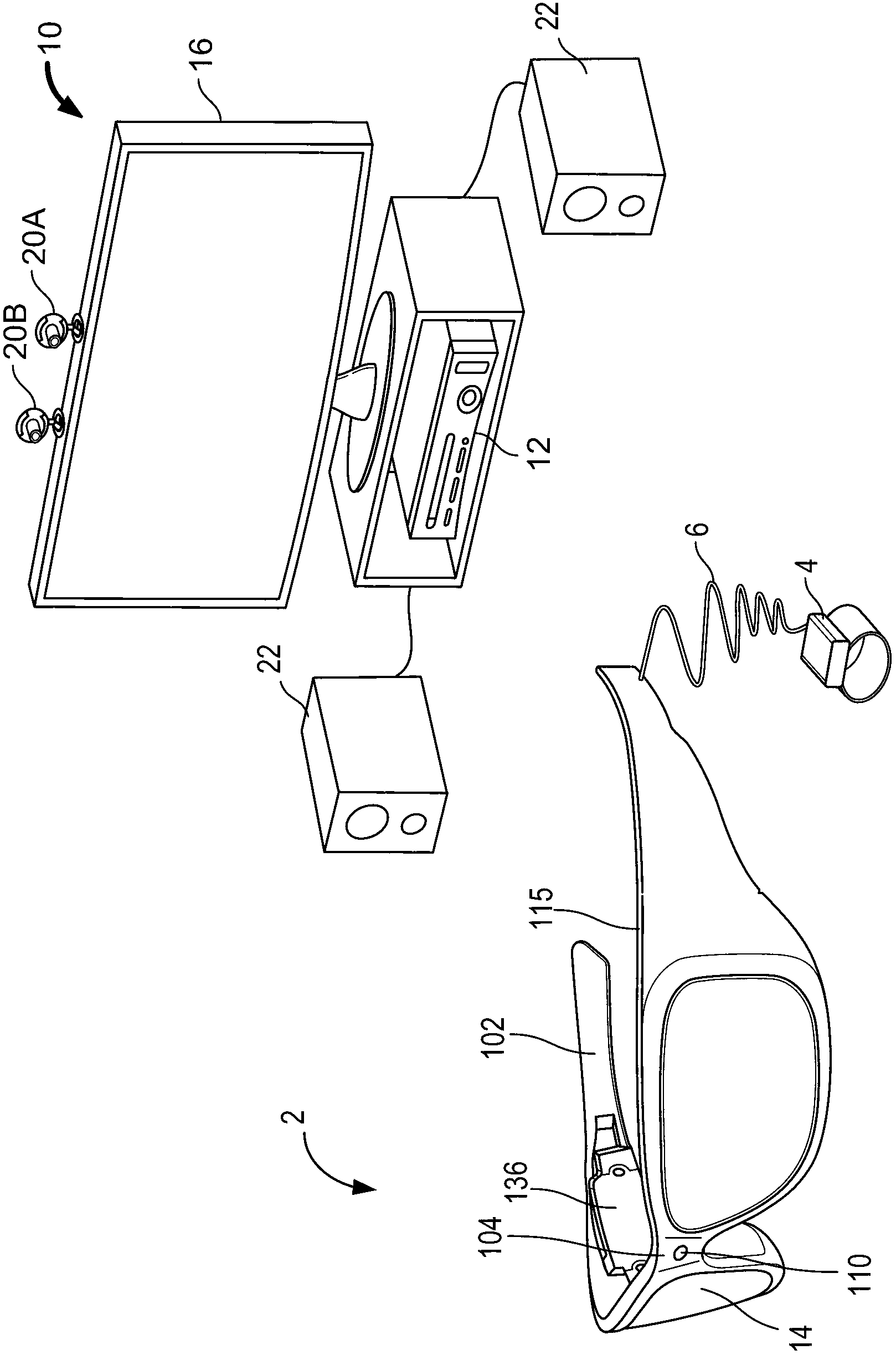 See-through display brightness control