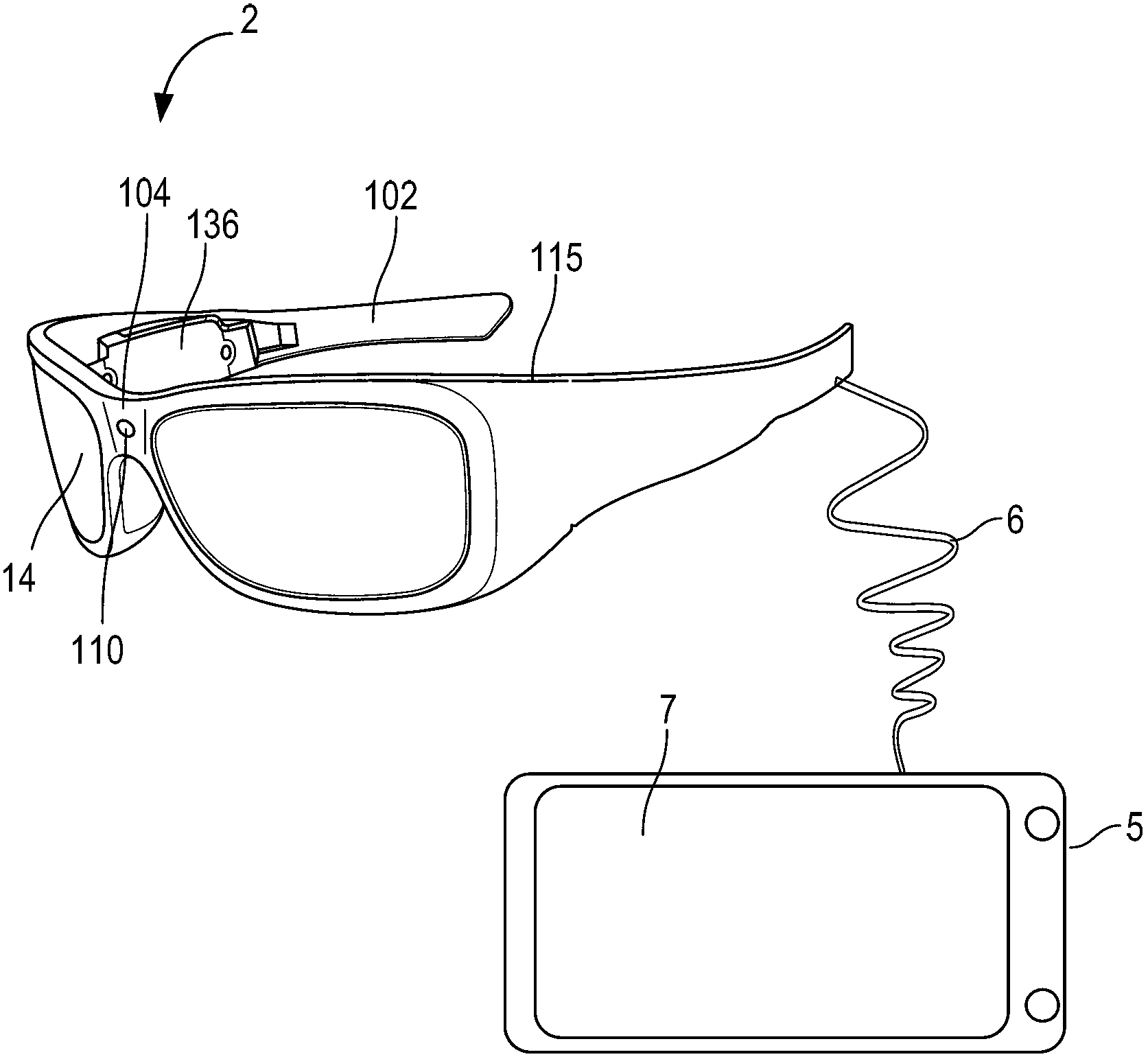 See-through display brightness control