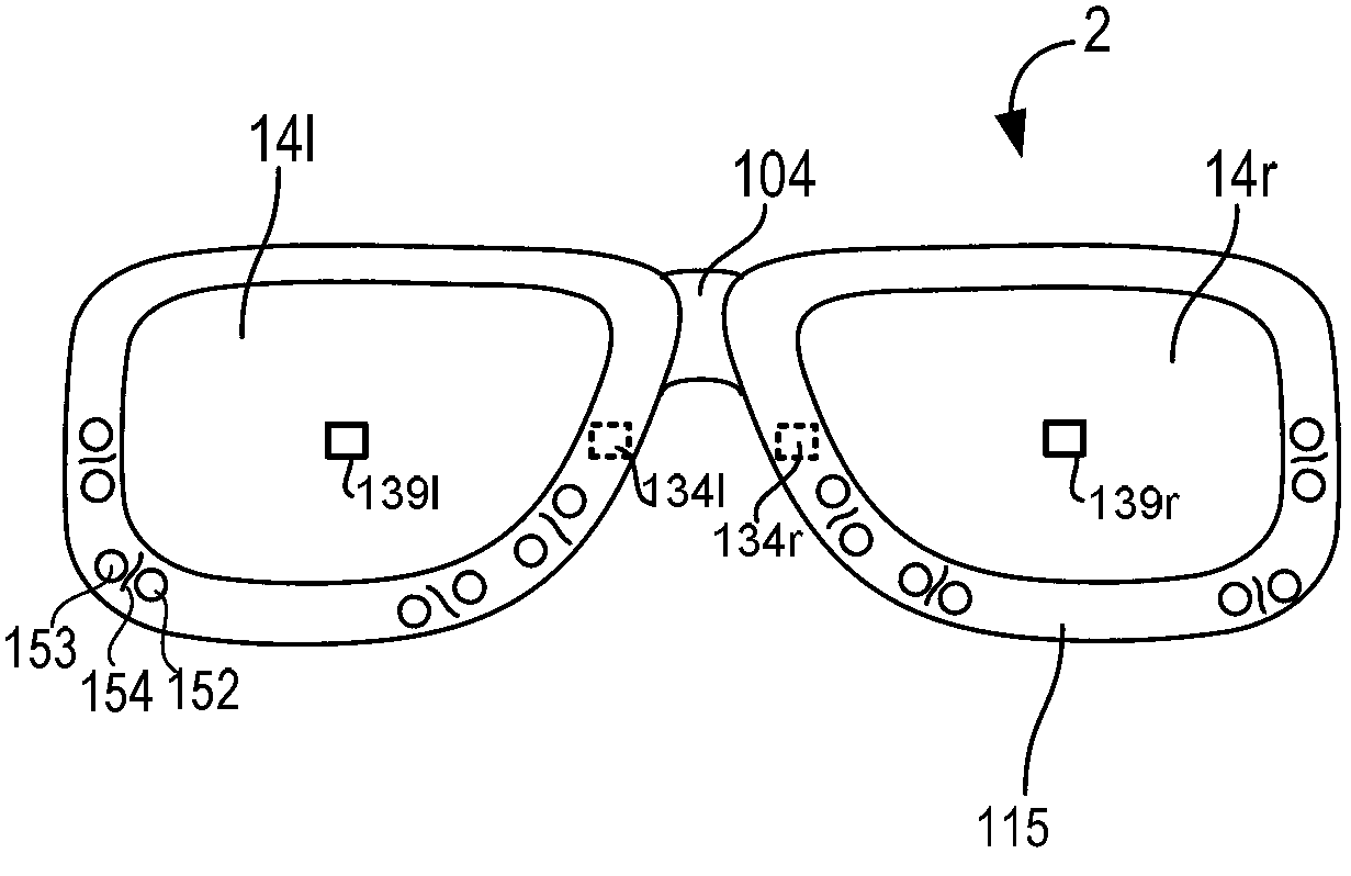 See-through display brightness control