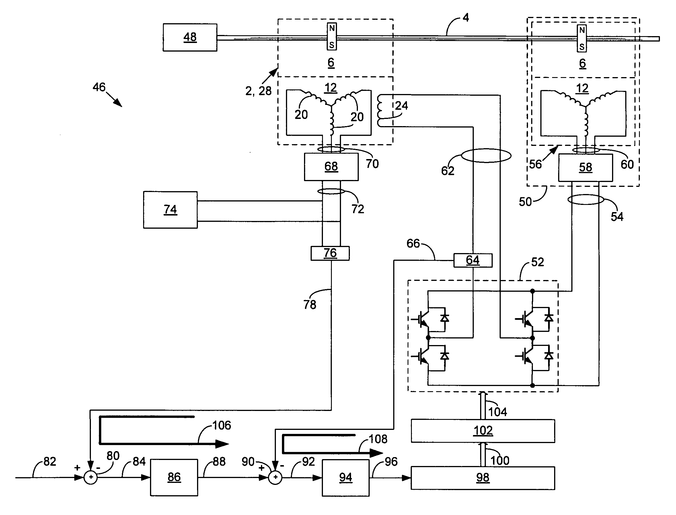 Permanent magnet electric generator with variable magnet flux excitation