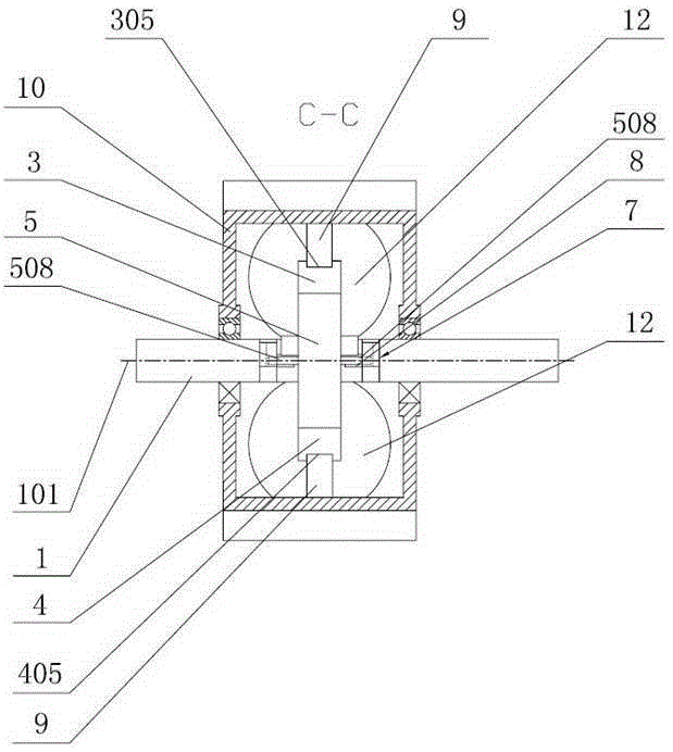 Crankshaft-free engine transmission device