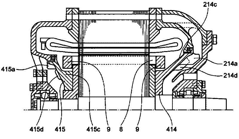 Totally-enclosed main motor for vehicle