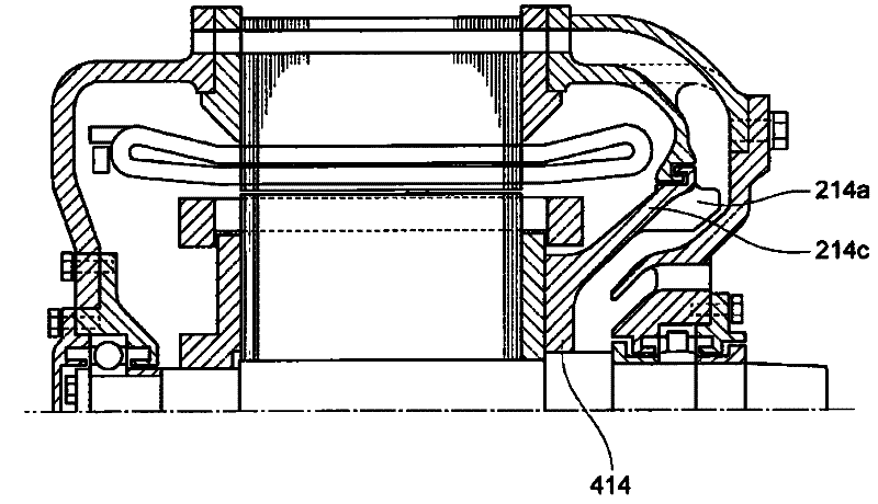 Totally-enclosed main motor for vehicle